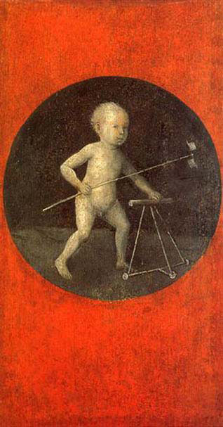 Child with Pinwheel and Toddler's Chair